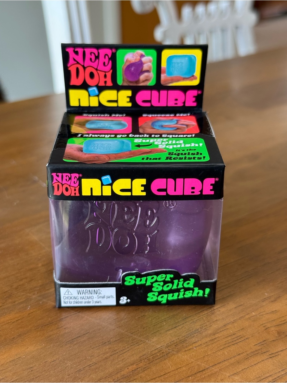 Nee Doh Nice Cube - Purple Super Solid Squish